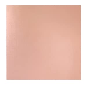 1 Pieces 99.9% Pure Copper Sheet, 12" x 12", 24 Gauge(0.5mm) Thickness, Film Attached Copper Plate, Great for Jewelry, Crafts, modelers
