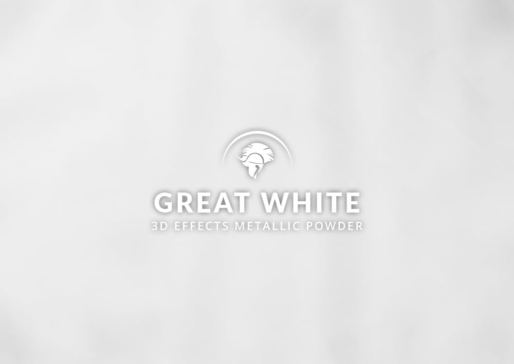 Spartan Epoxies Metallic Pigment Powder for Epoxy - 30 Unique Colors, 4oz for 1 Gallon and 12oz for 3 Gallons of Clear Epoxy, Made in the USA (Great White, 4oz (45 Grams))