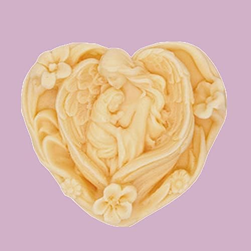 Maria Heart Shape Handmade Soap Mold Heart Shape Silicone Mold for Resin Candle Mold Heart Soap Mold Cartoon Cake Decoration Mold Maria Soap Mold