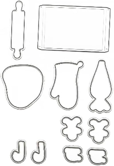 2025-2026 Stamps and Dies for Card Making, Stamps and Dies Set 2025 for Christmas and Halloween, Die Cut DIY Various Festivals Album Scrapbooking Birthdays Greeting Card (M4342)