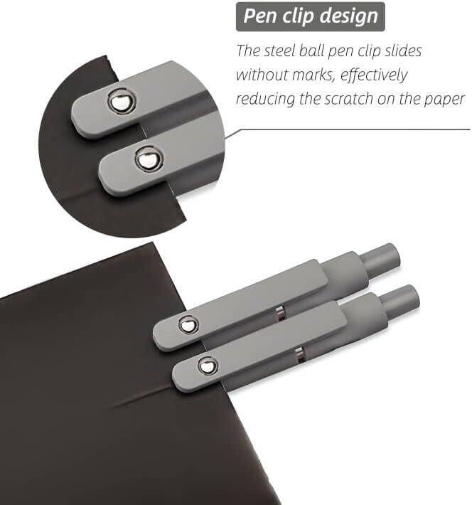 Gel Pens, 5 Pcs 0.5mm Fine Point Smooth Writing Japanese Cute High-End Series Black Ink Pens for Journaling Note Taking, School Office Supplies for Women Men (5 Pcs Morandi)