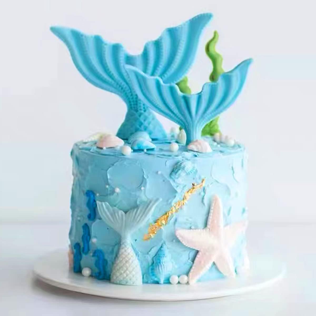 3PCS Marine Starfish Shell Hippocampus Resin Molds,DIY Handmade Baking Tools, Resin Casting for Desktop Aquarium Fishtank,Valentine Present Home Office Art Decor