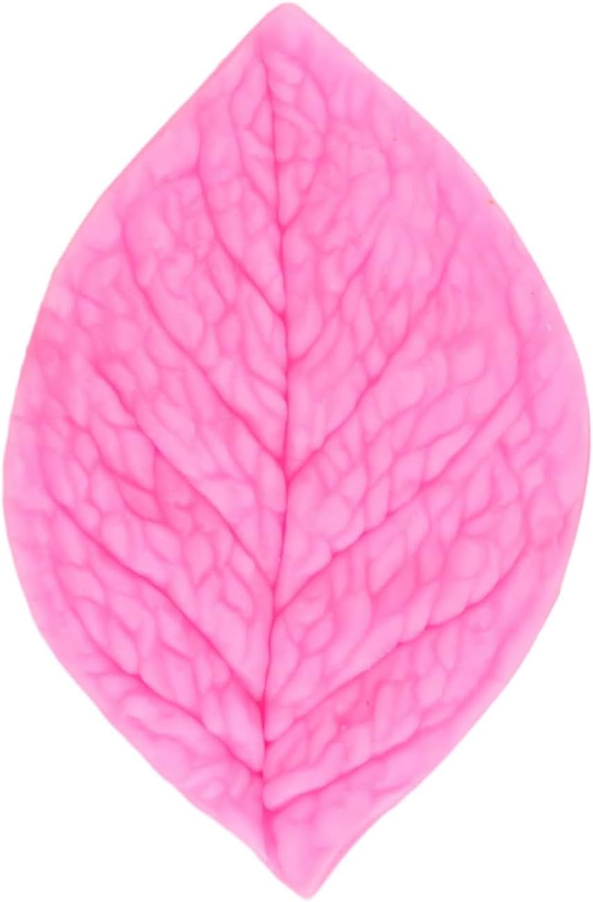 Flower Silicone Veiner Mold Set, Fondant Flower Veining Mold Tulip Orchid Molds Sugar Gum Paste Molds Cake Decoration Tool for Tulips Hibiscus Rose Leaf