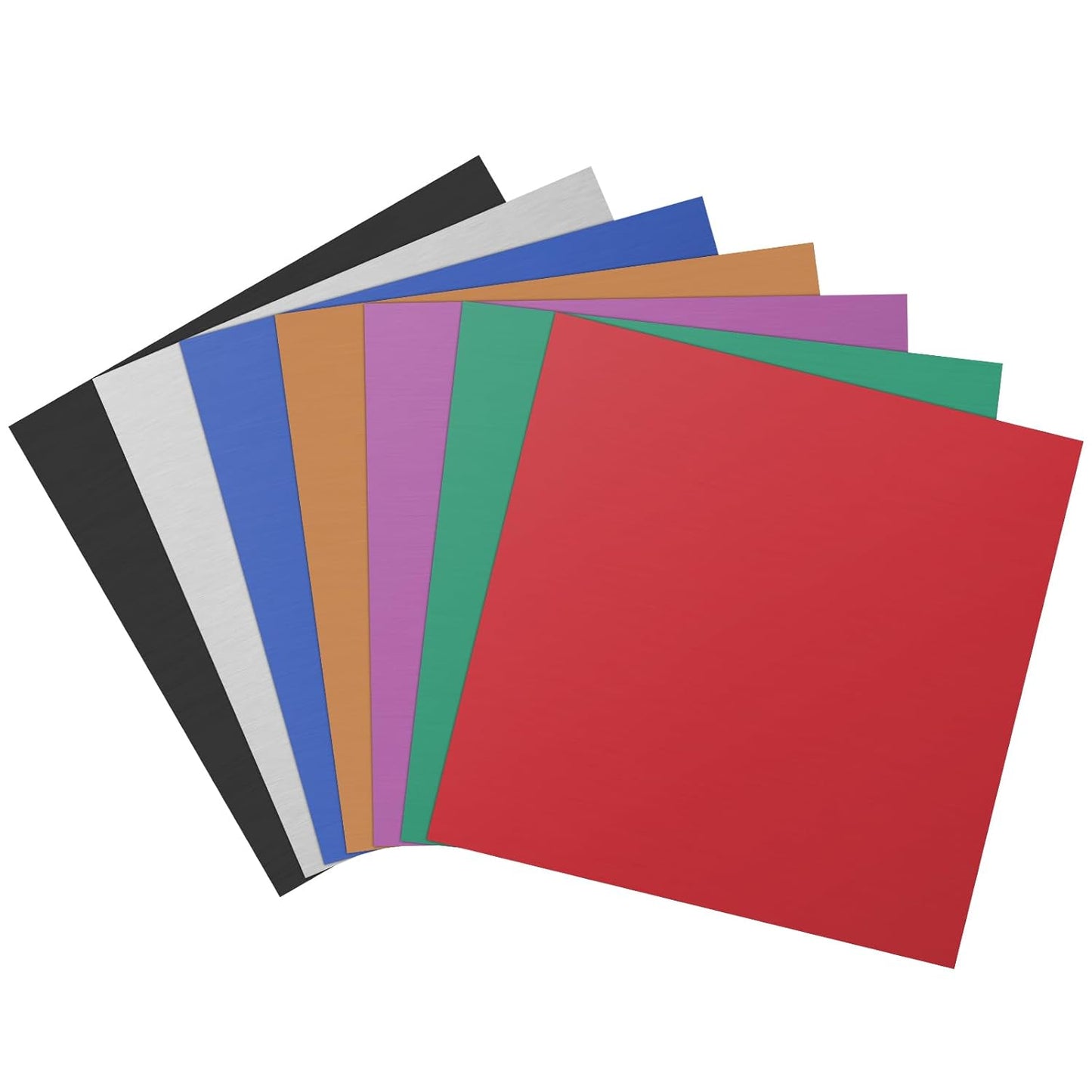 2Pack Anodized Aluminum Sheet 12 x 12 x 1/32 Inch Black Anodized Metal Plates for Laser Engraving 0.8MM Thin Decorative Aluminum Sheets for Crafting