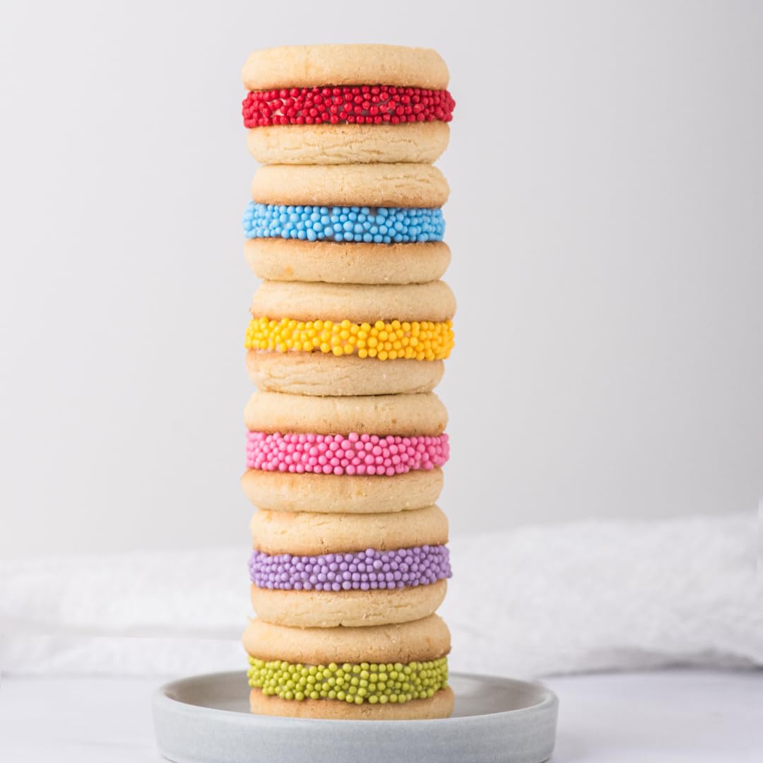Sweets Indeed Dye-Free Rainbow Sprinkle Mix – 2.75 oz 6-Cell Jar | Natural Rainbow Sprinkles in Dye-Free Colors | Clean-Label Baking Decorations for Cookies, Cupcakes & Desserts