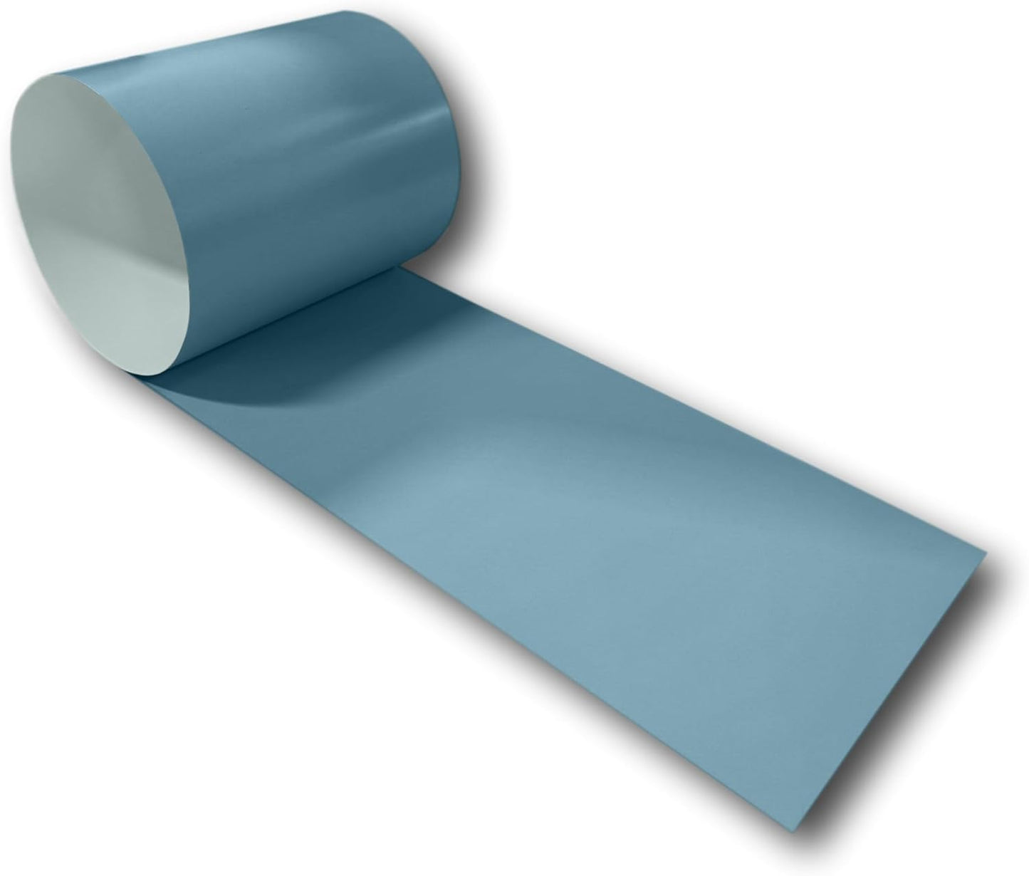 Eagle 1-24 Gauge KYNAR 500 Sheet Metal Flashing Rolls-10 FT Long-Heavy Duty-Commercial Grade-Roofing Flashing, Fascia Cover, Coping Cap-Multiple Sizes (12" x 10 FT, Slate Blue)