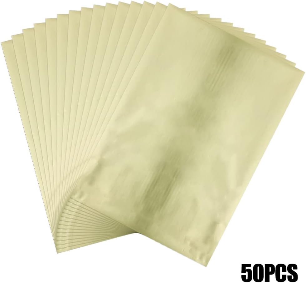 300 Pieces Toner Reactive Foil 6 Assorted Color Foil Paper Sheets for Arts Crafting Foil Plate Card Making Decoration Hot Foil Roll Transfer Foil Sheet for Craft Cardstock DIY Card Invitation Supplies