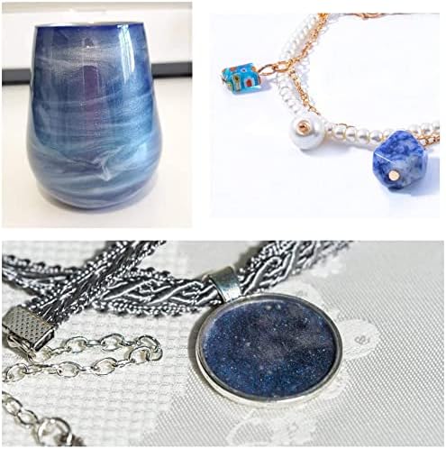 SEISSO Mica Powder for Epoxy Resin, 8 Color Soap Dye Body Butter Color Pigment Powder for Lip Gloss Making Makeup Dye Fine Art Painting