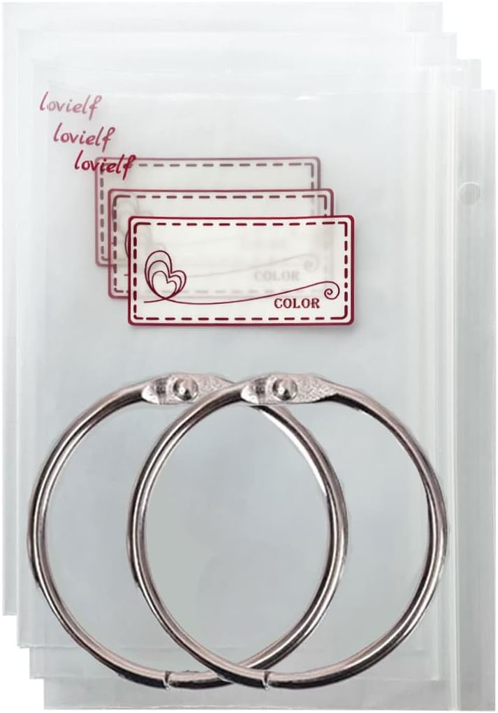 lovielf Embroidery Threads Floss Bag Organizer (100 Pack)