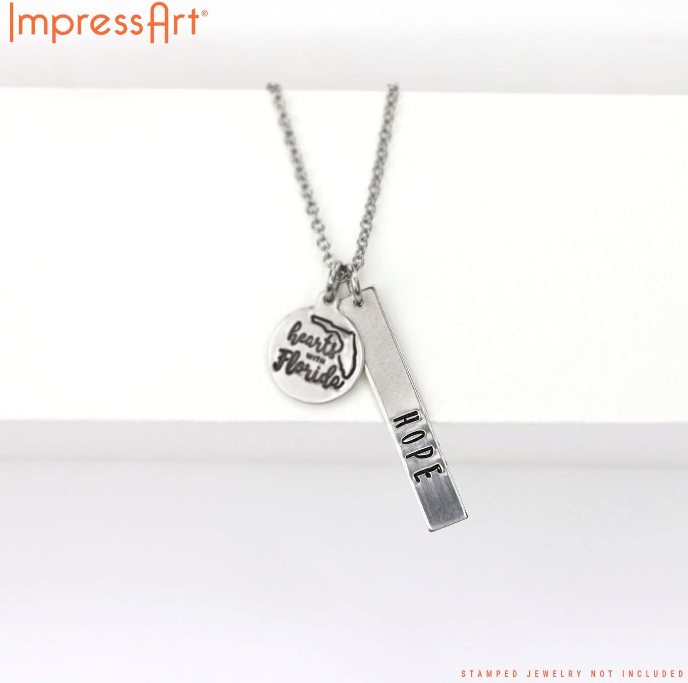 ImpressArt - Premium Metal Stamping Rectangle Blanks for Metal Stamping and Jewelry Making (24 Pack) (1/4" x 1 1/2" Rectangle Strip, Aluminum)