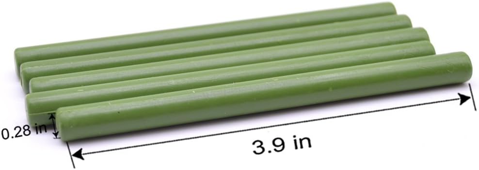 Green Glue Gun Sealing Wax Stick for Wedding Invitation Letter Envelope Wine Bottle