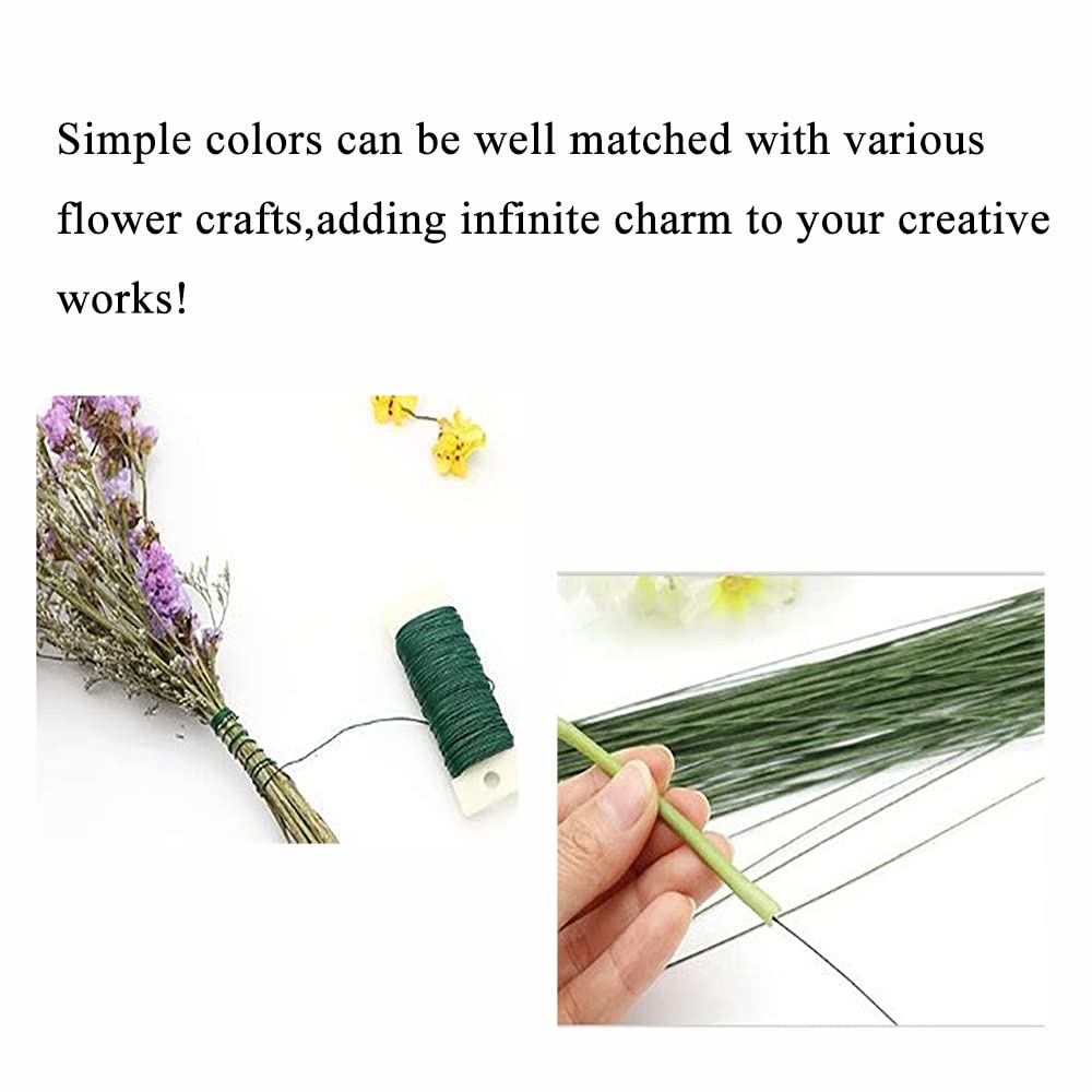 HAHIYO 22Gauge Silver Flexible Metal Floral Wire - 3 Rolls Total 115 Yards (345 Feet) for Crafts, Christmas Wreaths, Tree, Flower Arrangement, Bouquet Wrapping, Wedding DIY