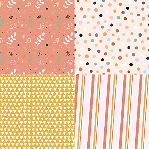 Woodland Animal Print Scrapbook Paper Pad, 6x6 inches, 24 Sheets, Earth Tones, Square, Single-Sided, Perfect for Scrapbooking