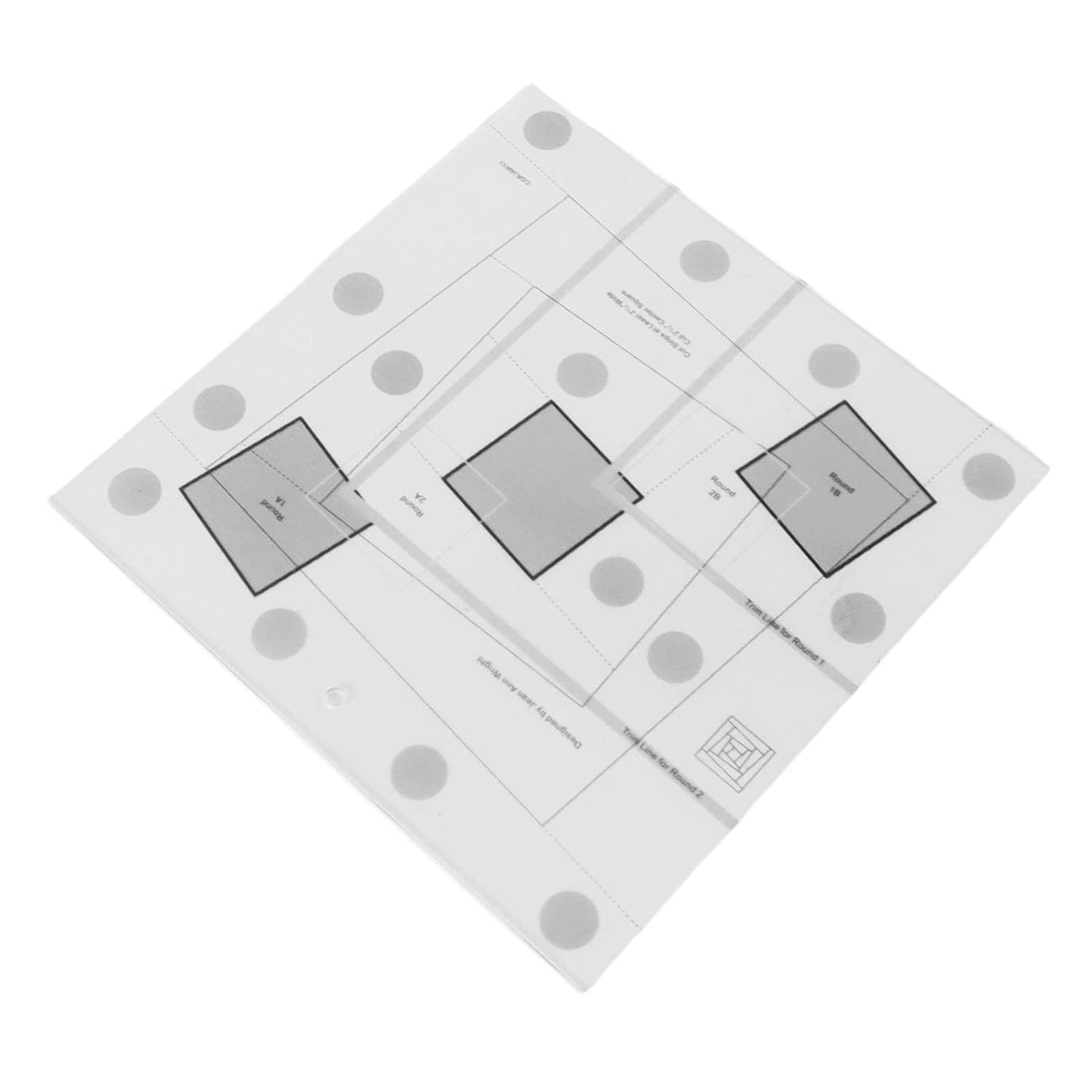 Wonky Log Cabin Trim Tool, 6in Creative Grids Quilting Rulers Transparent Acrylic Quilting Ruler with Grids, Non-Slip Grip Acrylic Quilting, Sewing, Crafting, Patchwork Ruler and Template