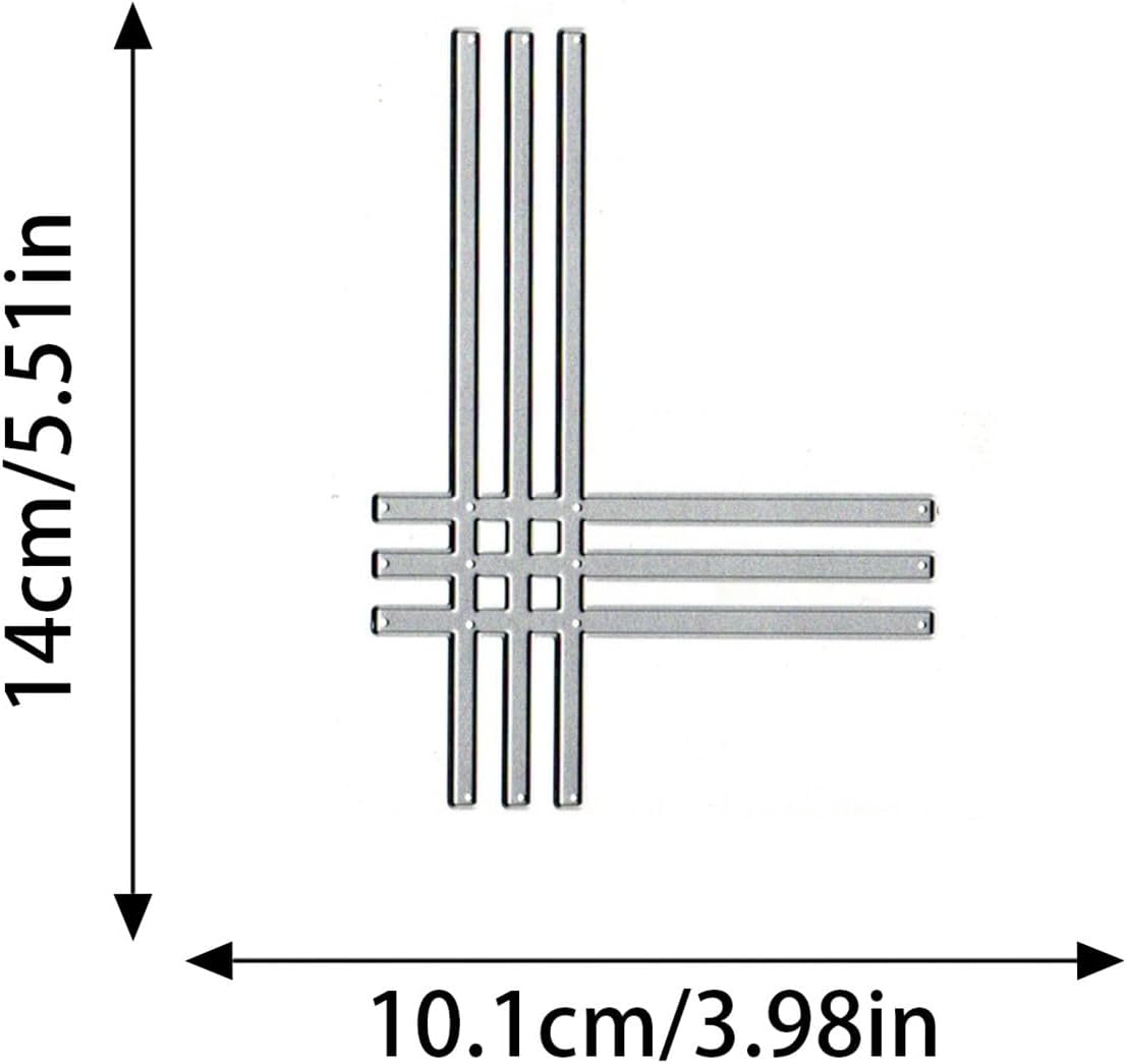 Metal Cutting Dies DIY Merry Christams Embossing Stencil Template Scrapbooking Card Making Mold Photo Album Arts Crafts Tools (Card Decor-14x10.1cm)