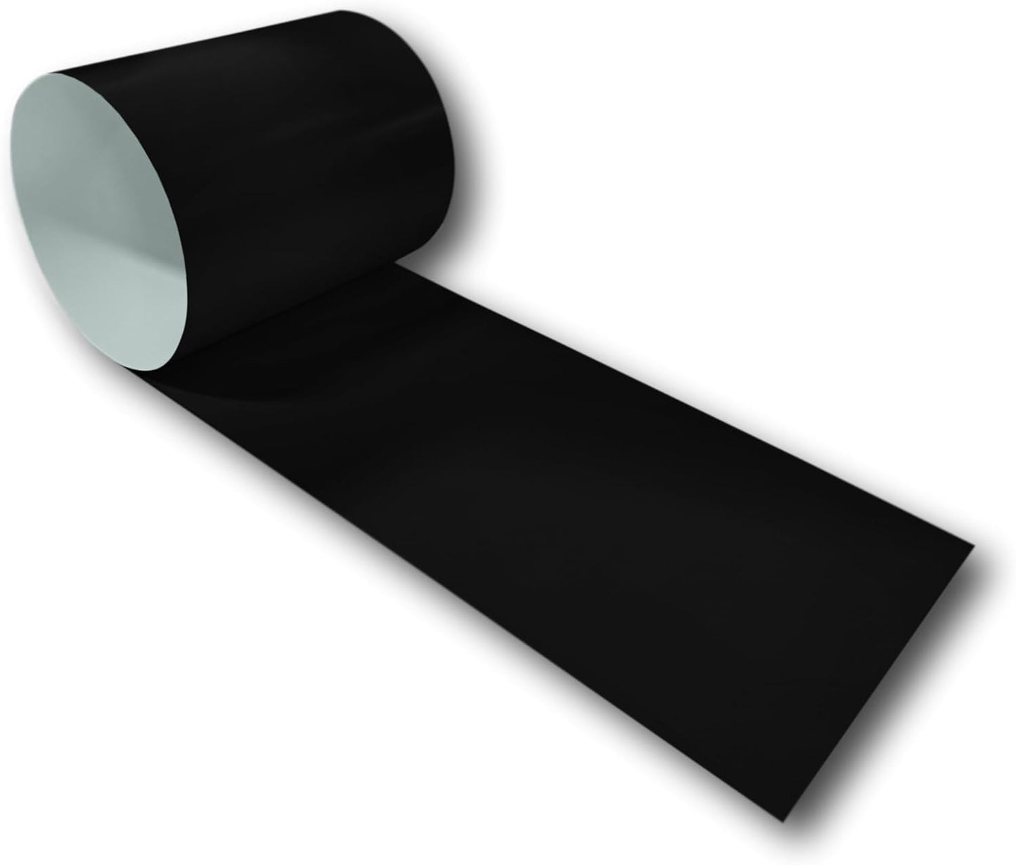 Eagle 1-24 Gauge KYNAR 500 Sheet Metal Flashing Rolls-10 FT Long-Heavy Duty-Commercial Grade-Roofing Flashing, Fascia Cover, Coping Cap-Multiple Sizes (6" x 10 FT, Deep Black)