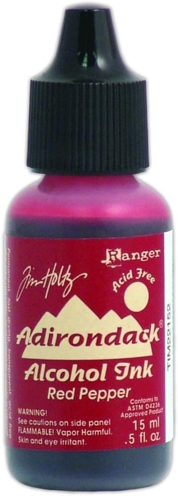 Tim Holtz Ranger Adirondack Alcohol Ink, Red Pepper