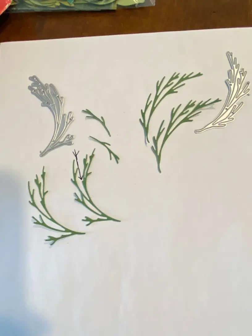 Lapoo Flowers Metal Cutting Die for Scrapbooking - Durable, Cut Stencils for DIY Scrapbook Photo Album Decorative Paper Card, Card Making Supplies, Embossing (2 Types of Wreath 2.5 x 1.9 in)