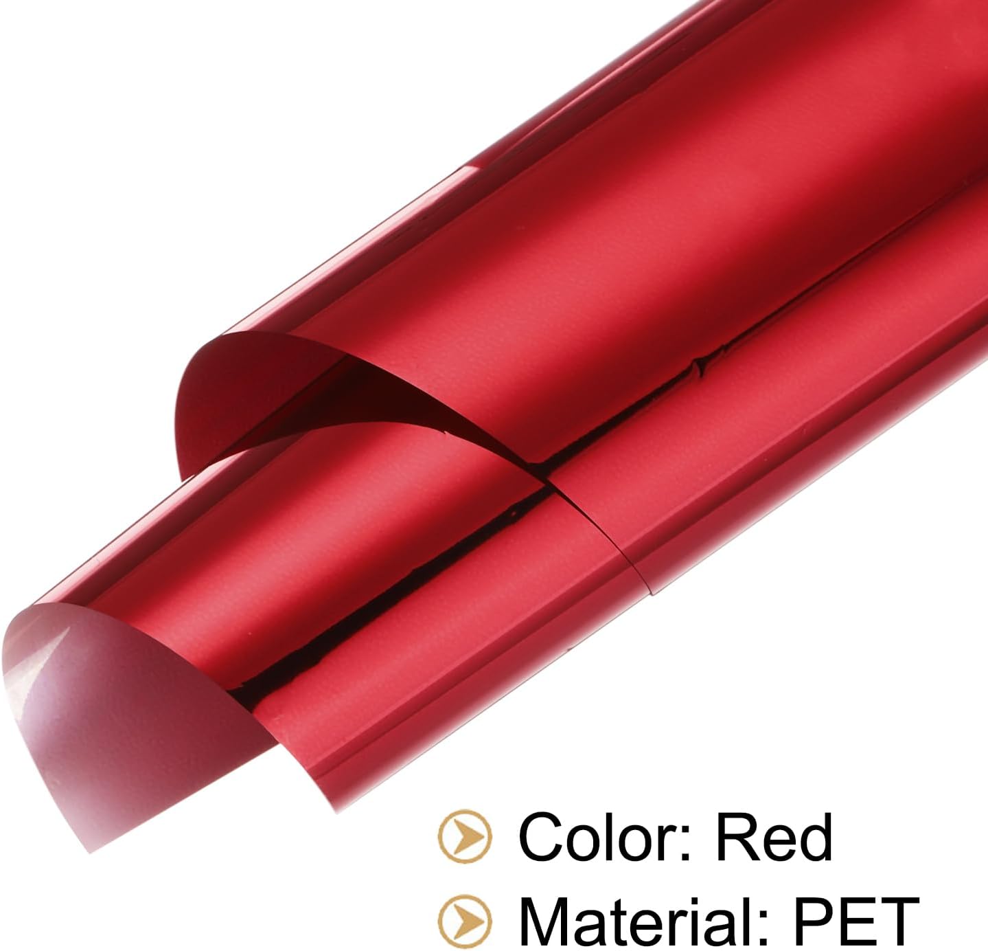 MECCANIXITY 50 Sheets Heat Reactive Foil, 20x29cm Red Foil Transfer Sheets Toner Reactive Foil Transfer Foil Sheets Hot Foil Stamping Paper for Crafts DIY Cardmaking Album Decoration