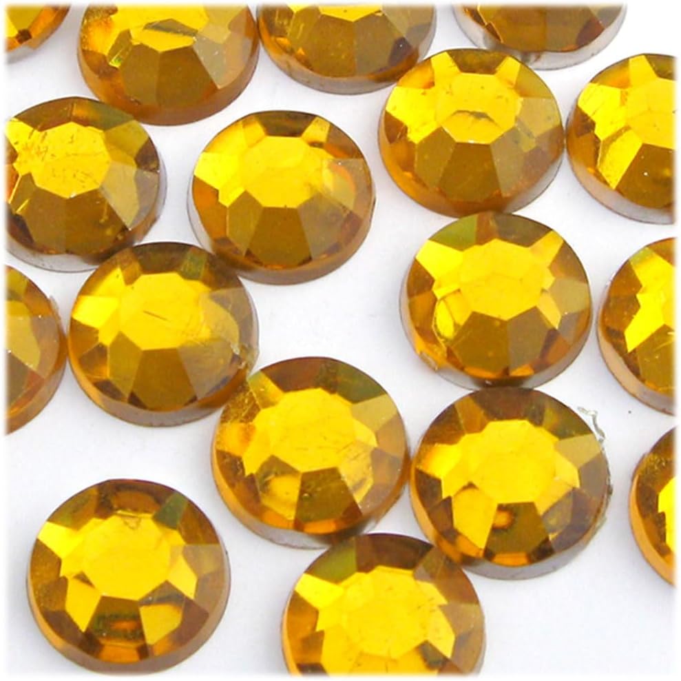 The Crafts Outlet 72pc Rhinestones Round 20mm - Flatback Emerald Green EGR