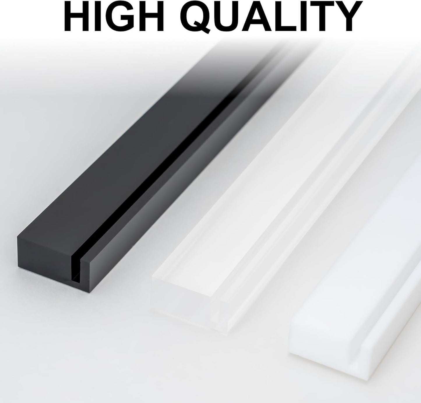 Playing Card Holders 13.4 Inches Black Acrylic Solid Card Holder for Playing Card Games (4 pcs., Black)