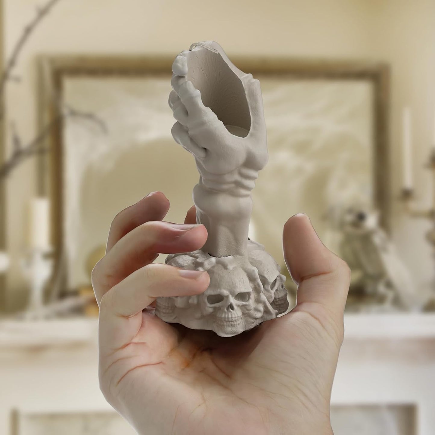 Skull Hand Soap & Candle Mold - Silicone 3D Molds for Candy & Home Decor - Resin Casting & Making Molds
