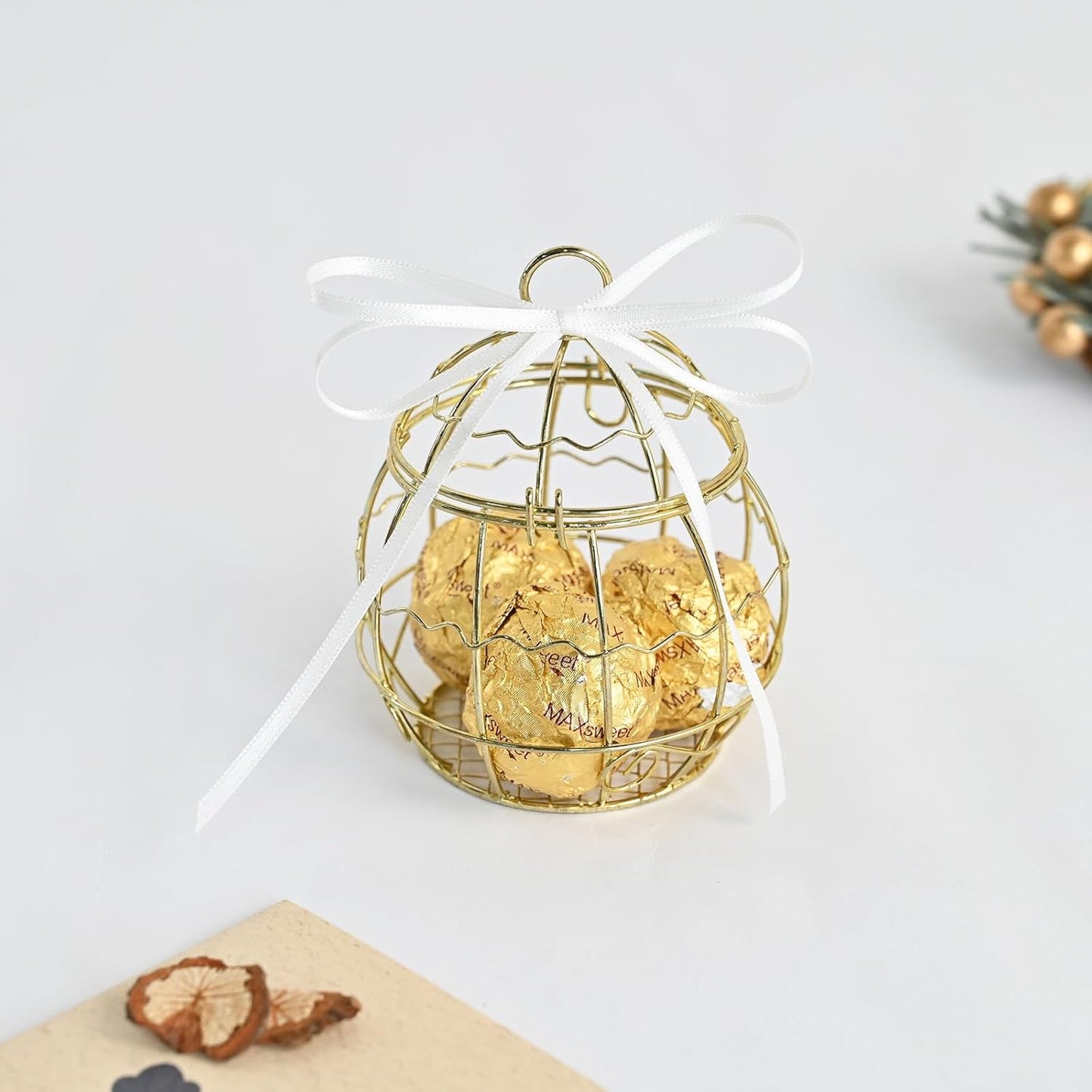 White Satin Ribbon 1/8" X 50 Yards Solid Color Double Faced Ribbons Perfect for Crafts Wedding Decor Bow Making Arts Sewing and More