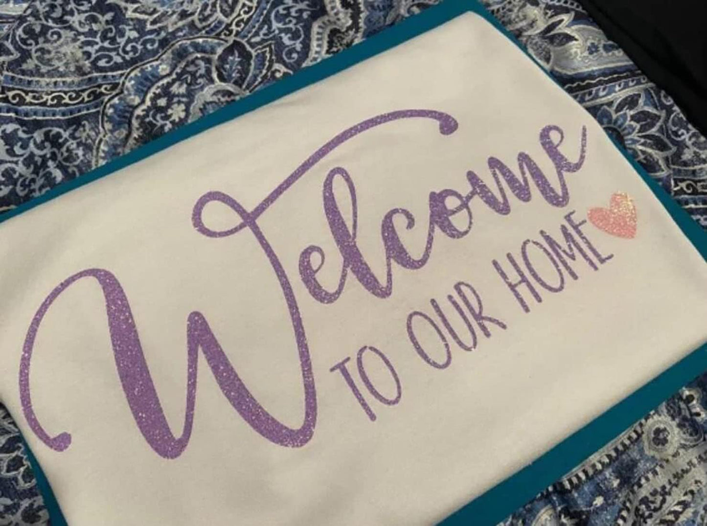 Welcome Stencils for Painting 12” Oh Hello Stencils Welcome-ish Stencil Gather Plastic Templates for Drawing on Wood/Mat/Round Door Hanger