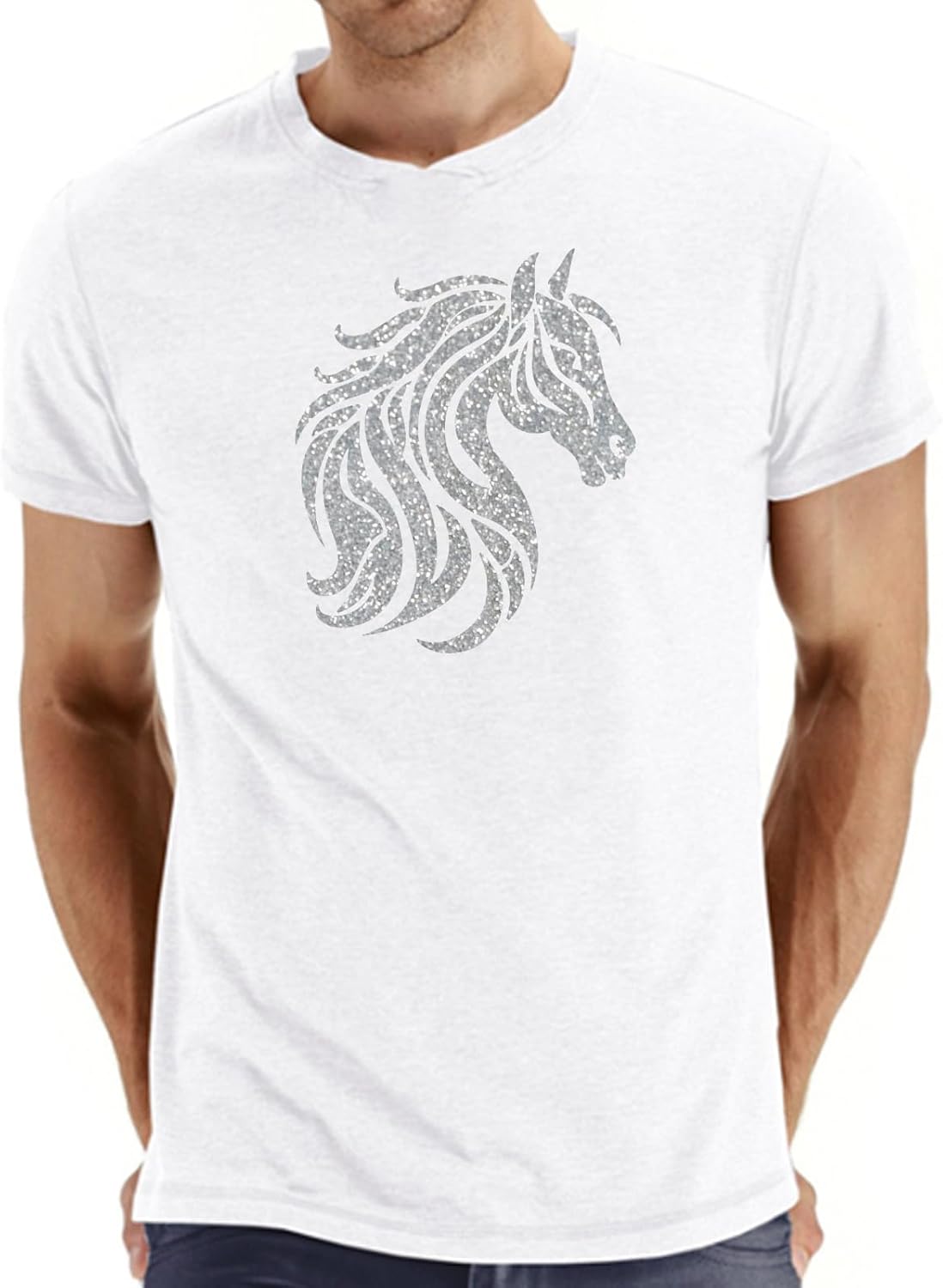 FUNKAKA Glitter Silver HTV Heat Transfer Vinyl Rolls, 12" x 25ft PU Iron on Vinyl for T-Shirt Silver Glitter HTV Vinyl for All Cutter Machines Easy to Cut & Weed for Heat Vinyl Design