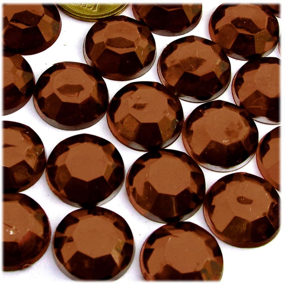 The Crafts Outlet 72pc Rhinestones Round 20mm - Purple Amethyst