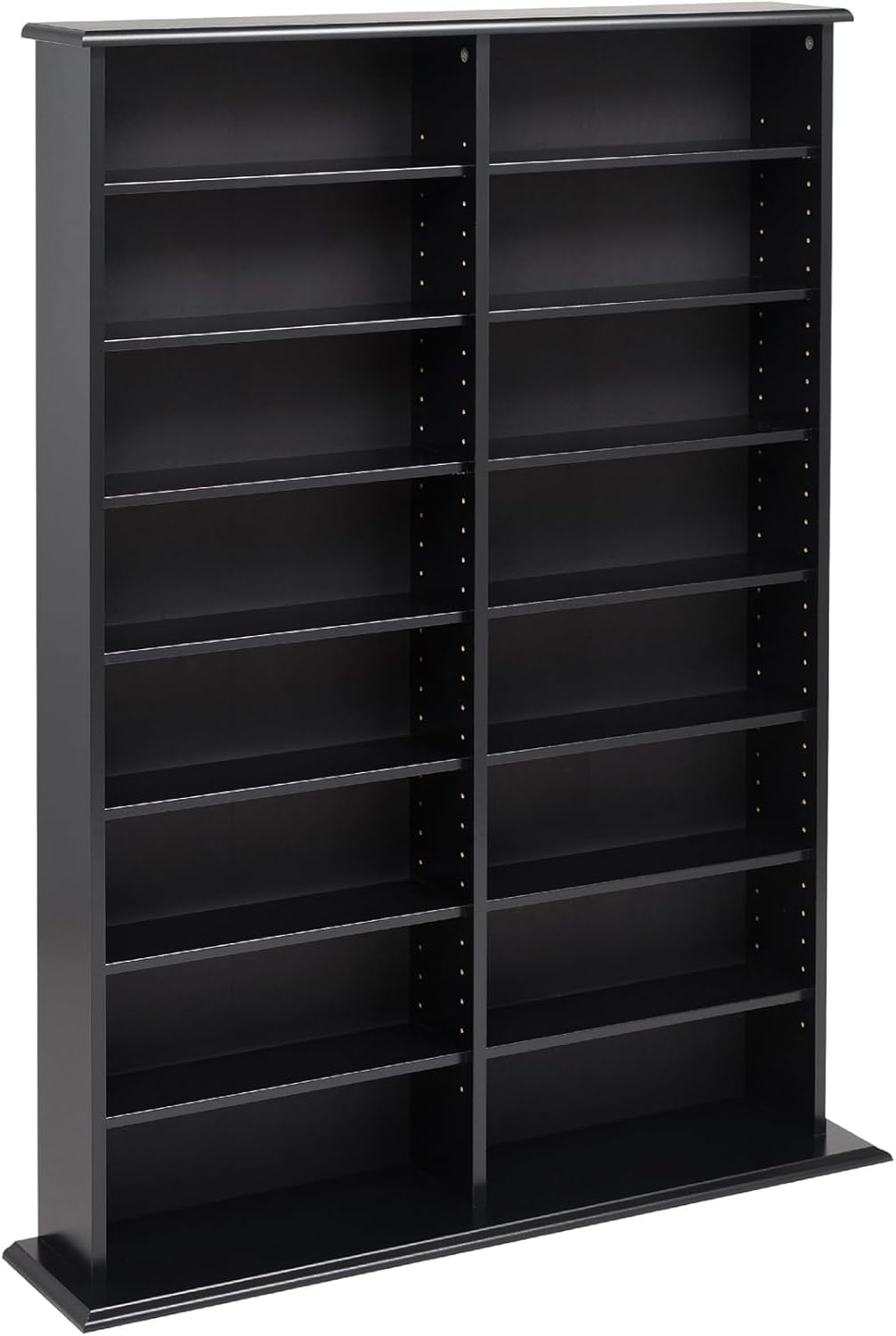 Prepac 2 Column Display Cabinet Media Storage, 38.75" Wide, Black