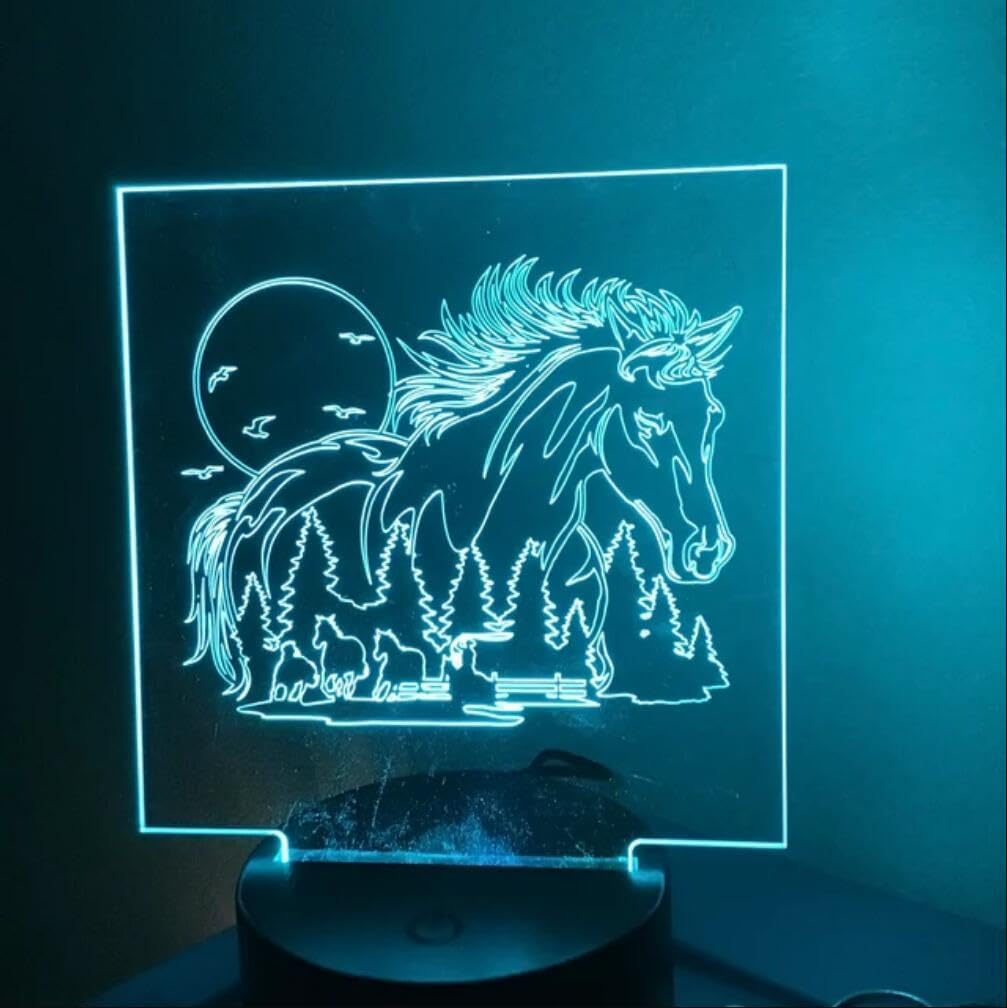 Animal Wood Burning Stencils for Painting 12” Deer Stencils Horse Stencil Bear Wolf Moose Drawing Templates for T-Shirt Fabric Wood DIY Crafts