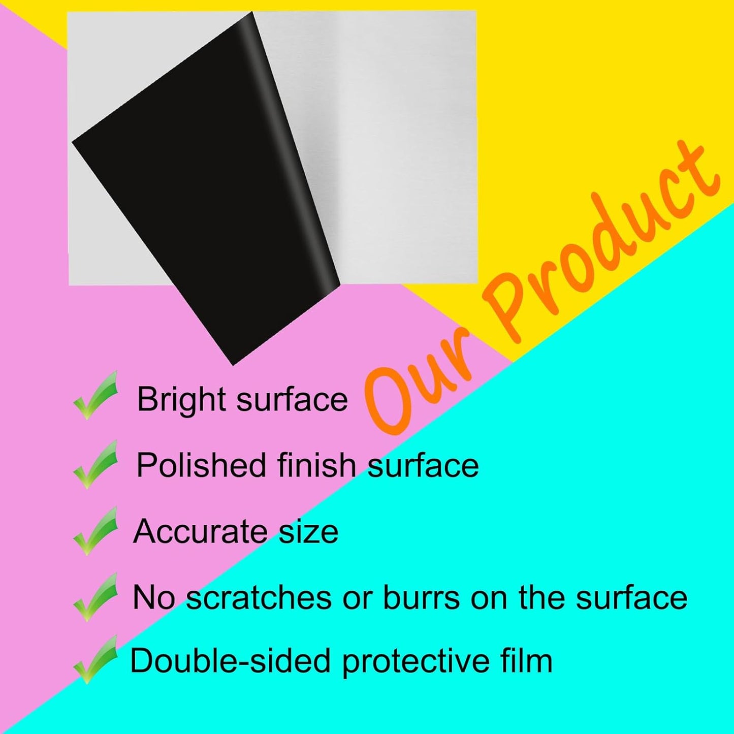 304 Stainless Steel Sheets Metal 6" x 12" x 1/8" (3.40MM) Inch 304 Stainless Steel Plates 10 Gauge Stainless Steel Shim Stock Plates Metal Sheets for Crafting, Stovetop, Snow Frosted Surface