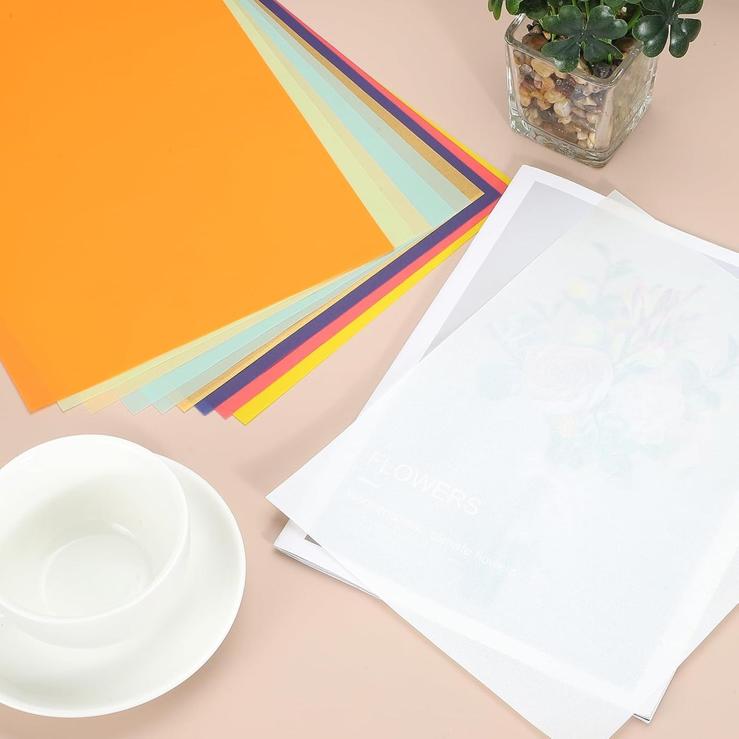 PATIKIL 30 Sheets Vellum Paper 8.5x11inches, Printable Translucent Paper 100GSM Colored for Invitations Laser Inkjet Printing Card Making Crafting Wedding Tracing, Yellow