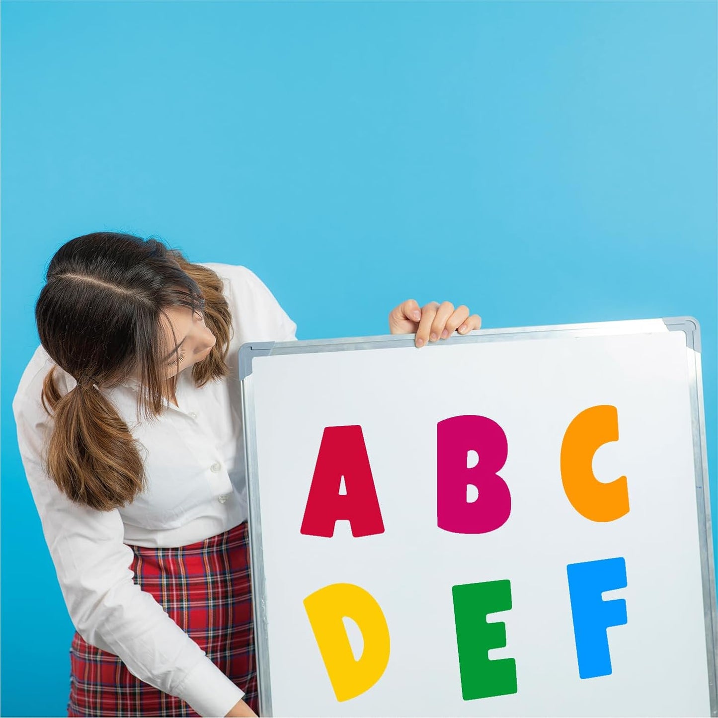 Bemeol 360 Pcs 30 Sheets Bulletin Board Letters 2.5 Inches Alphabet Stickers Self Adhesive Stick on Letters for Poster Board Classroom School Home Decor(Colorful)