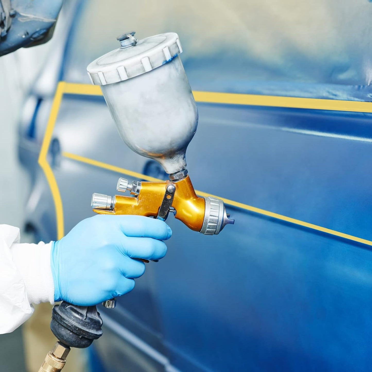 4 Rolls Fine Line Tape - Medium Tack Pinstripe Tape, Fineline Masking Tape in 1/16, 1/8, 1/4 and 1/2 Inch Wide x 60 Yard Long, Painters Masking Tape for DIY Car Auto Paint Art