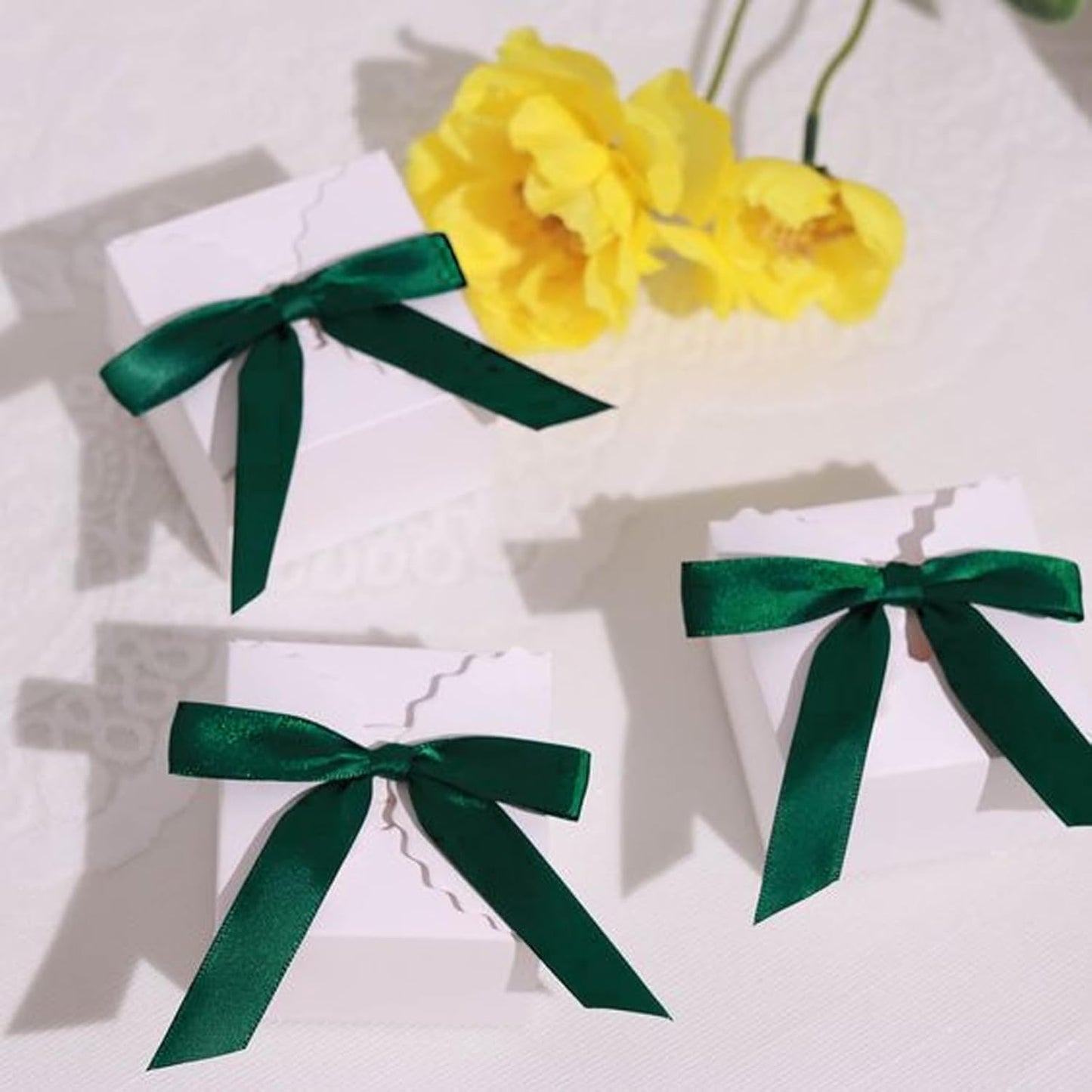 3/8" X 100 Yards Teal Satin Thin Ribbon Solid Color Double Faced Ribbons Perfect for Crafts Wedding Decor Bow Making Arts Sewing and More