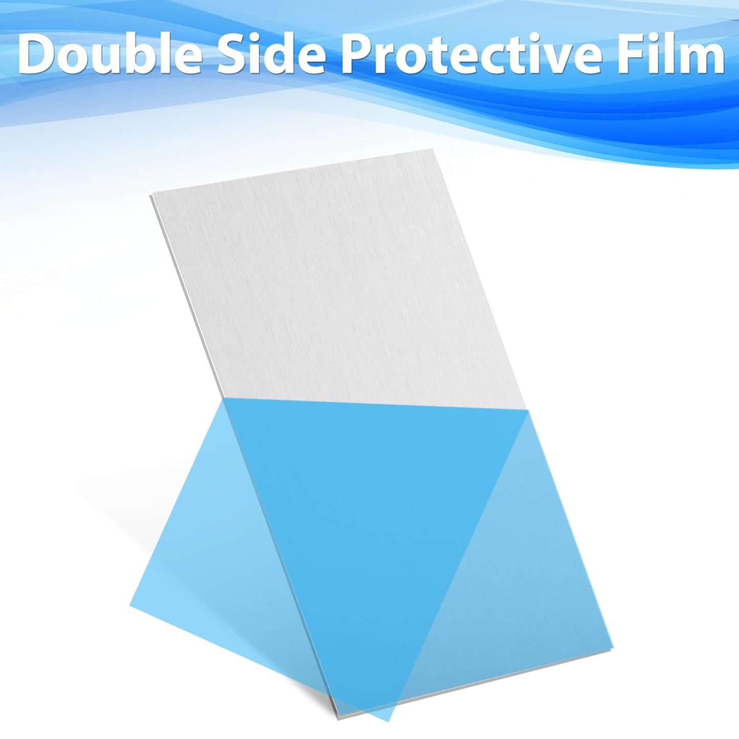 8 Pack 6061 T651 Aluminum Sheet Metal 6 x 12 x 1/32 Inch (0.8mm) Aluminum Plate Covered with Protective Film, 1MM Heat Treatable Rectangle Aluminumm Metal Plate Engraving Blanks for Crafting