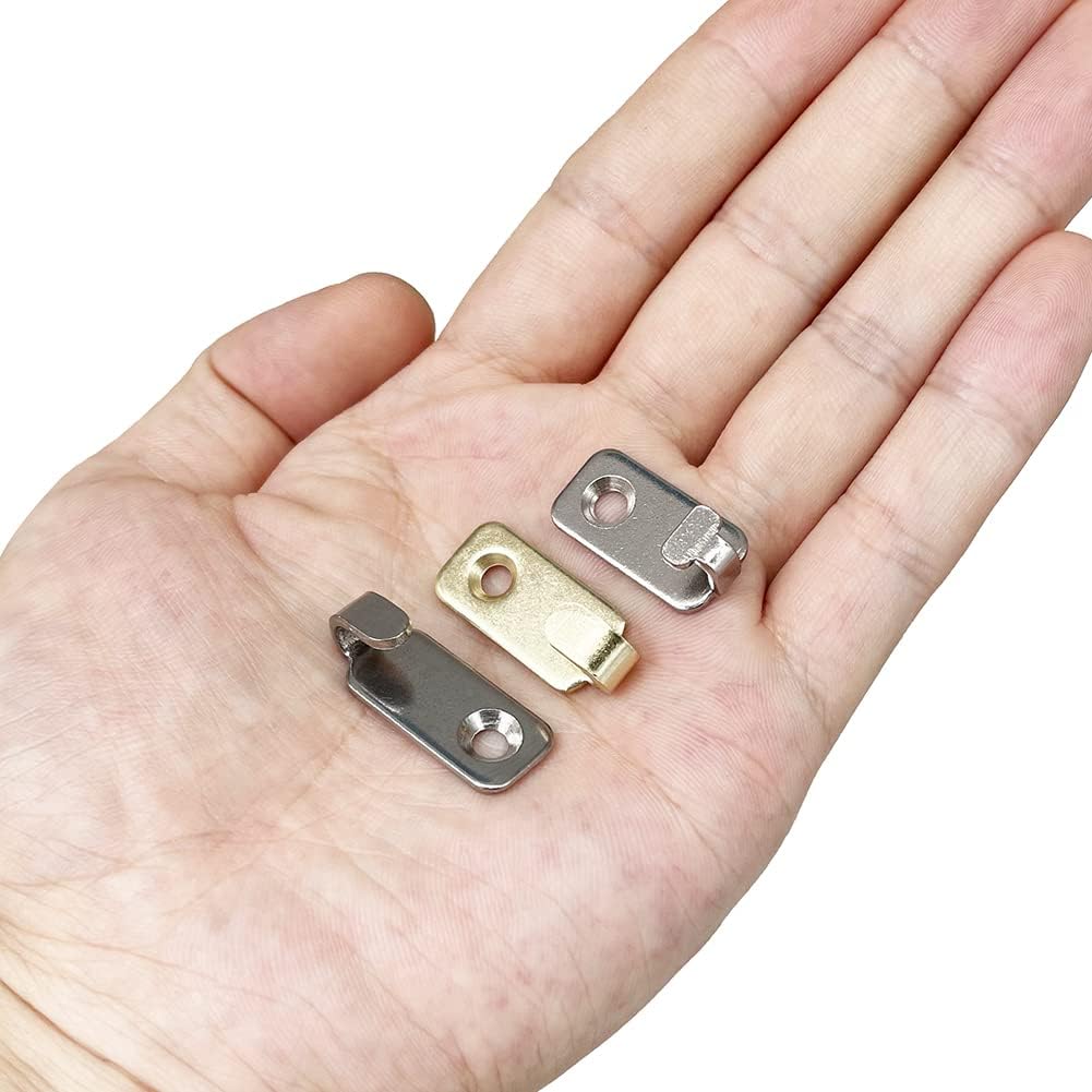 10pcs Heavy Duty T-Head J-Shaped Hangers 304 Stainless Steel Wall Mounted Mini Wall Hooks Hanger for Mirror Picture Frames Hanging Wire/D Rings/Keyhole Hangers