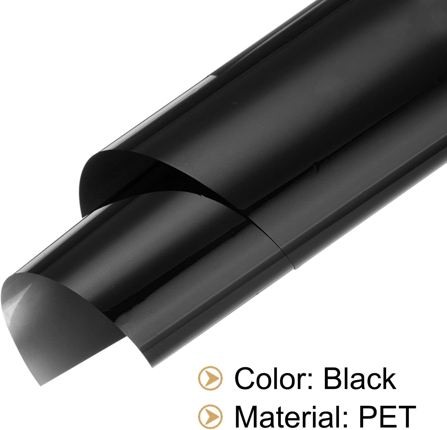 MECCANIXITY 50 Sheets Heat Reactive Foil, 20x29cm Black Foil Transfer Sheets Toner Reactive Foil Transfer Foil Sheets Hot Foil Stamping Paper for Crafts DIY Cardmaking Album Decoration