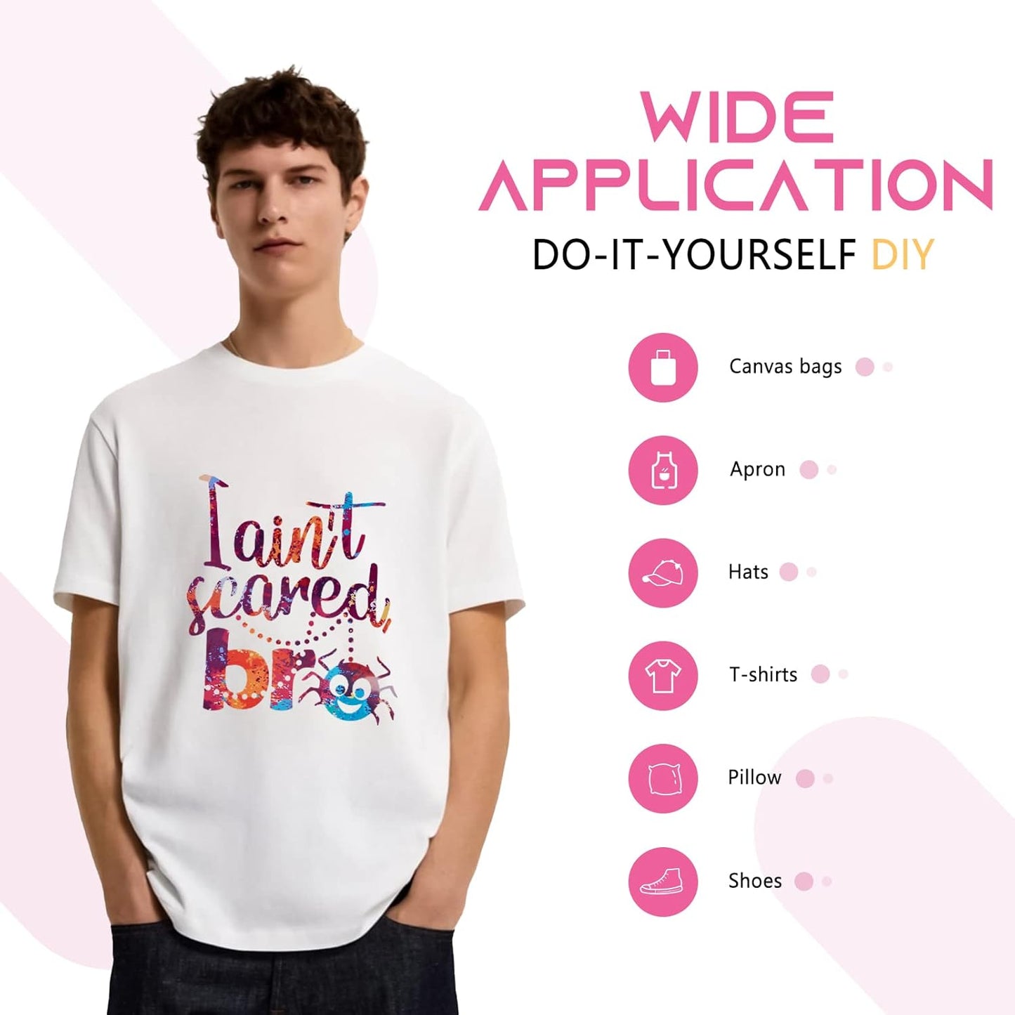 Tintnut Splash Heat Transfer Vinyl Roll - 12 Inch x 5ft Dark Red Watercolor Ink Patterned HTV Splatter Iron On Vinyl DIY T-Shirts Hats Clothes Canvas Bags