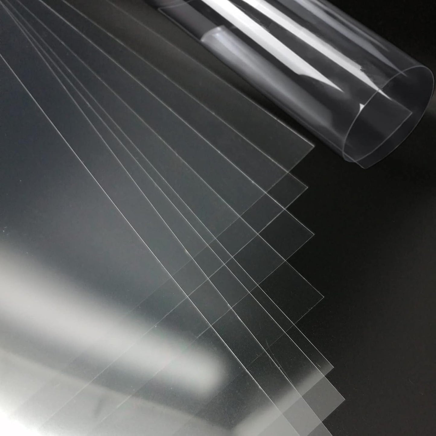 BANLTRE 5 Pack 24" x 24" 10mil/0.25mm Thick Clear Blank Stencil Sheet for Cutting,Craft Plastic Sheets (24" x 24" / 10mil)