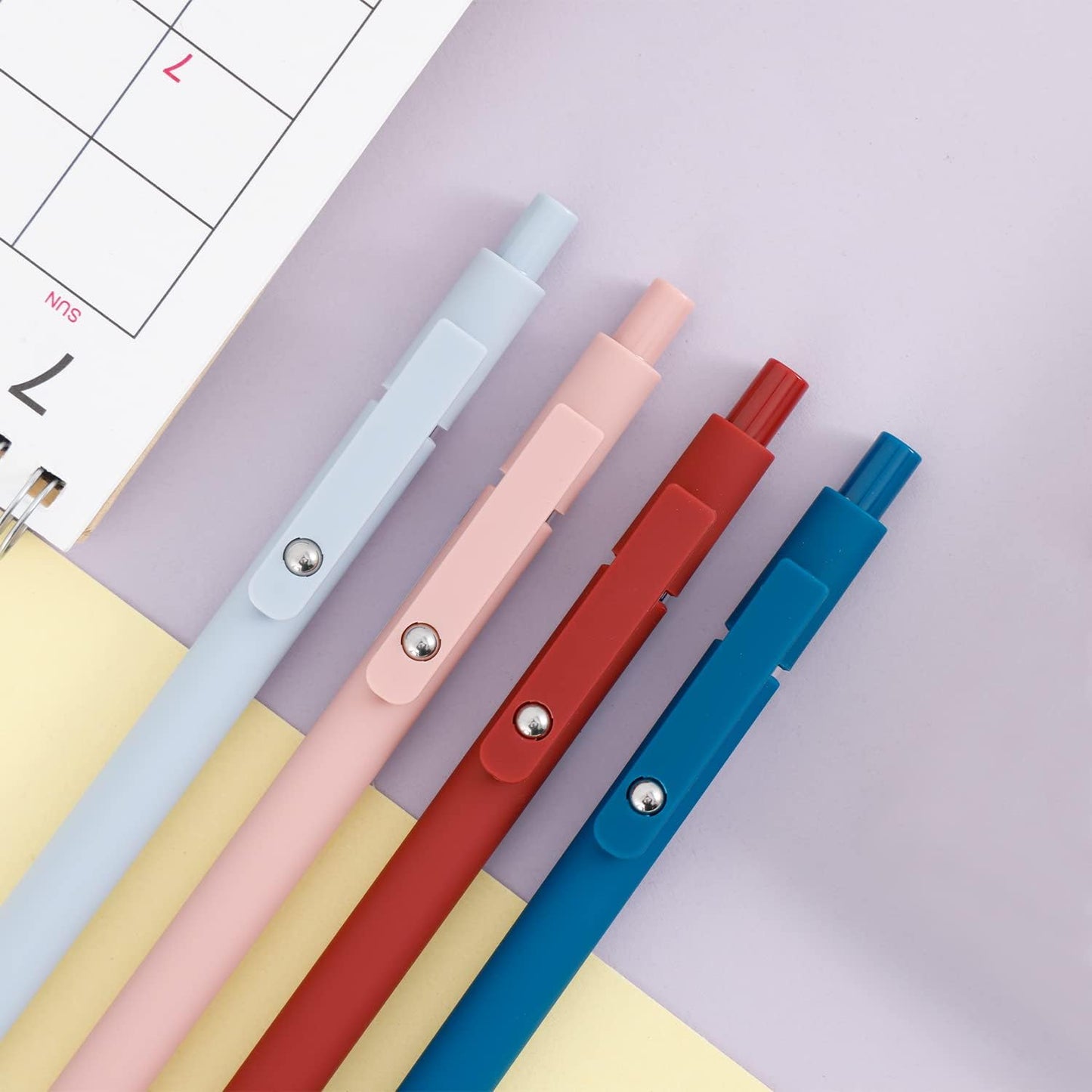 FIOVER Gel Pens,10pcs 0.5mm Quick Dry Black Ink Fine Point Smooth Writing Pens High-End Series Ballpoint for Office School Supplies(Morandi & Retro)