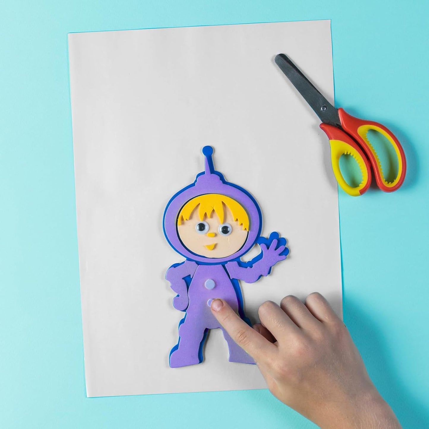 MEARCOOH 20-Pack Self Adhesive Foam Sheets, 10 Colors 2mm Sticky Eva Foam Paper 9x12 Inch for Crafts Cardmaking Photo Frames Classroom Scrapbooking