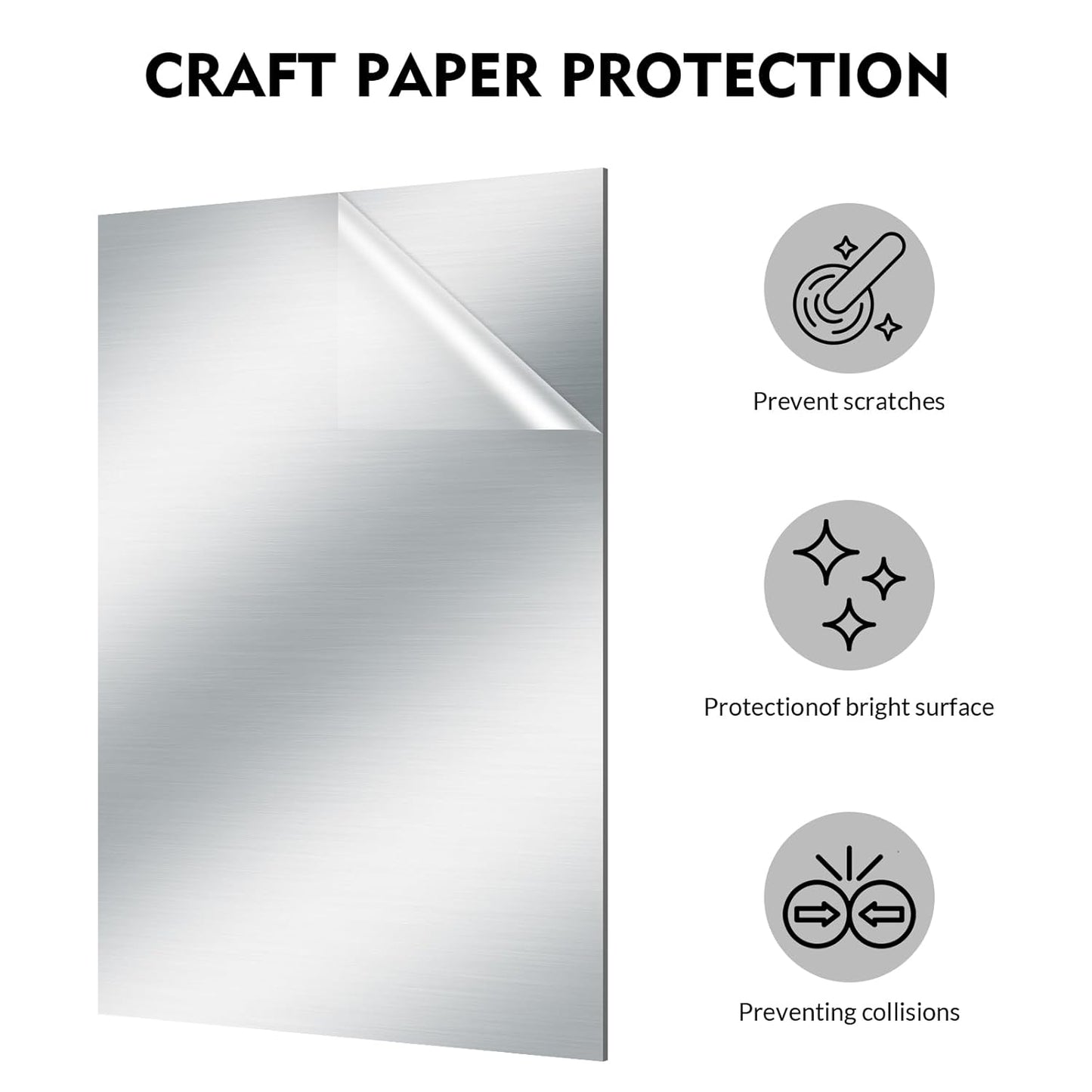 Laser Engraving Blank Silver ABS Double Color Plastic Sheet, 11.8x6.49x0.05 inch Materials Double Color Plastic Sheet for Interior Signs, Badges, DIY Carving Pack of 12 (Silver)