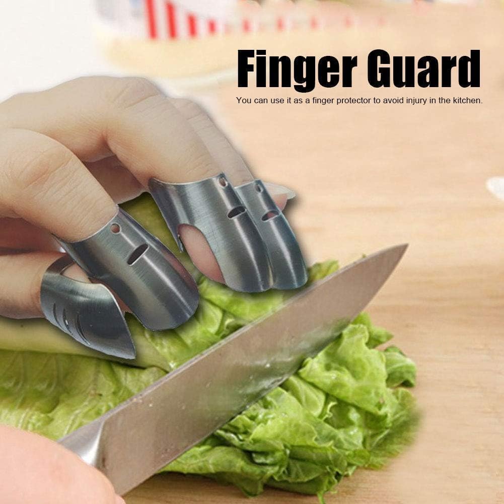 8Pcs Finger Guards for Cutting, Knife Cutting Protector Finger Kitchen Tool Hand Guard Finger Protector Kitchen Finger Nail Protector Hand Cut Guard Kitchen Finger Cutting Protector