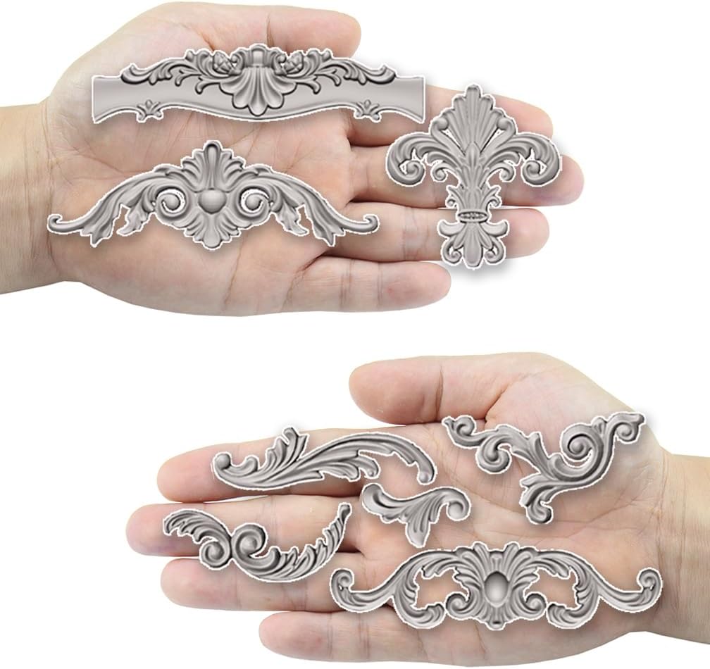 Scrollworks Mold for Polyclay Air Dry Clay Plaster