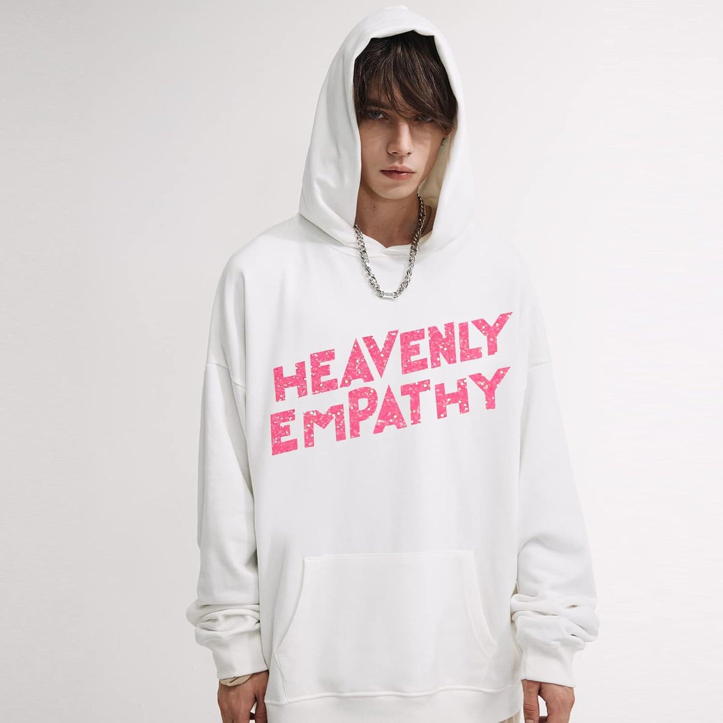 FUNKAKA Glitter Fluorescent Pink HTV Heat Transfer Vinyl Rolls, 12" x 8ft PU Iron on Vinyl for T-Shirts Glitter HTV Vinyl for All Cutter Machines Easy to Cut & Weed for DIY Design