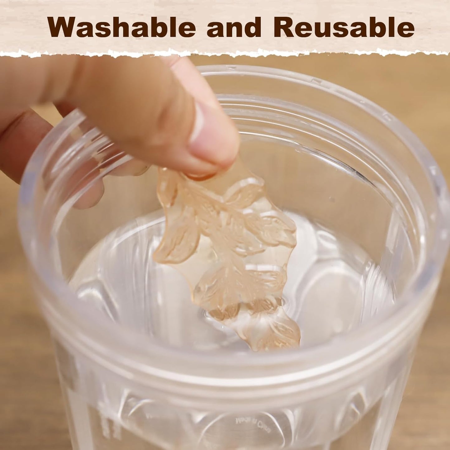 UCEC 8 Sheets Clear Stamps Set, 2 PCS Acrylic Stamp Block (15*5cm & 7.5*7.5cm), Vintage Plants Flower Rubber Silicone Stamps, Scrapbook Clear Stamp for Card Making & DIY Christmas Crafts Decoration