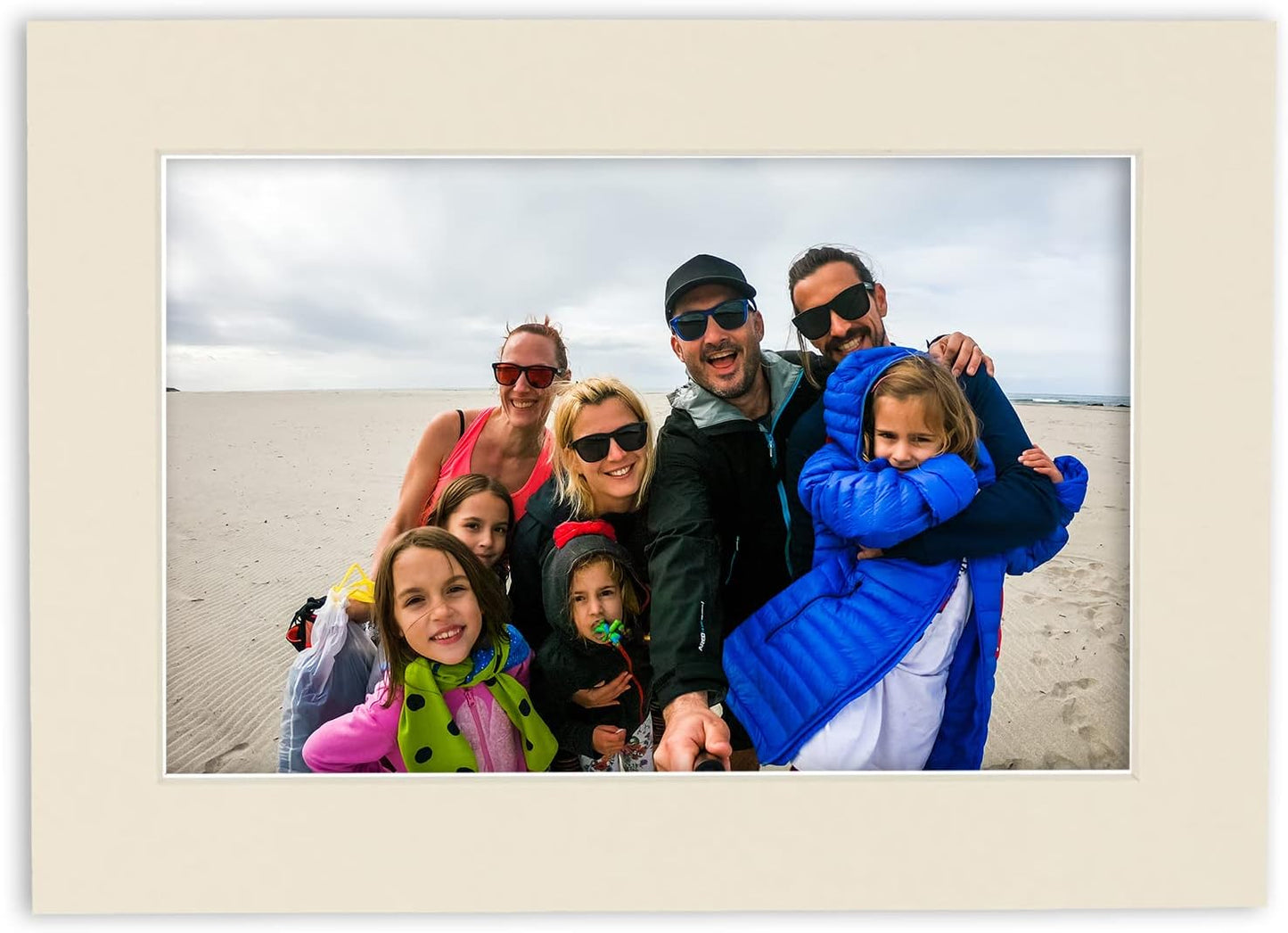 5x7 Mat for 8.5x11 Frame - Precut Mat Board Acid-Free Show Kit with Backing Board, and Clear Bags Textured Cream 5x7 Photo Matte Made to Fit a 8.5x11 Picture Frame Matboard for Framing, Pack of 1 Mat